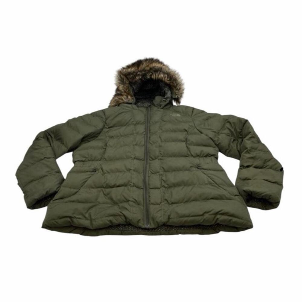 The North Face Gotham Jacket II - Women’s Grape Leaf Green Olive Puffer Sz. XL - Picture 2 of 7